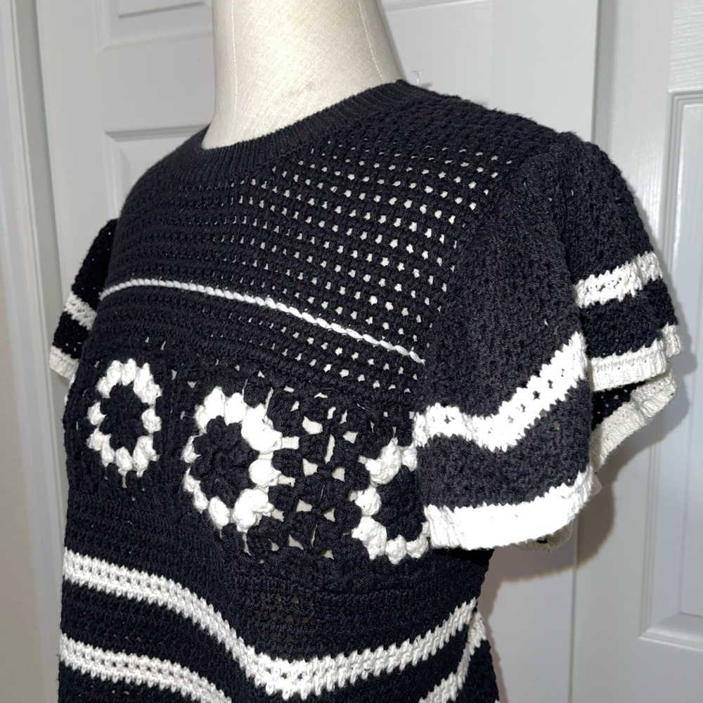 Adorable Crochet-knit Sweater | Size 2X - Picture 4 of 10